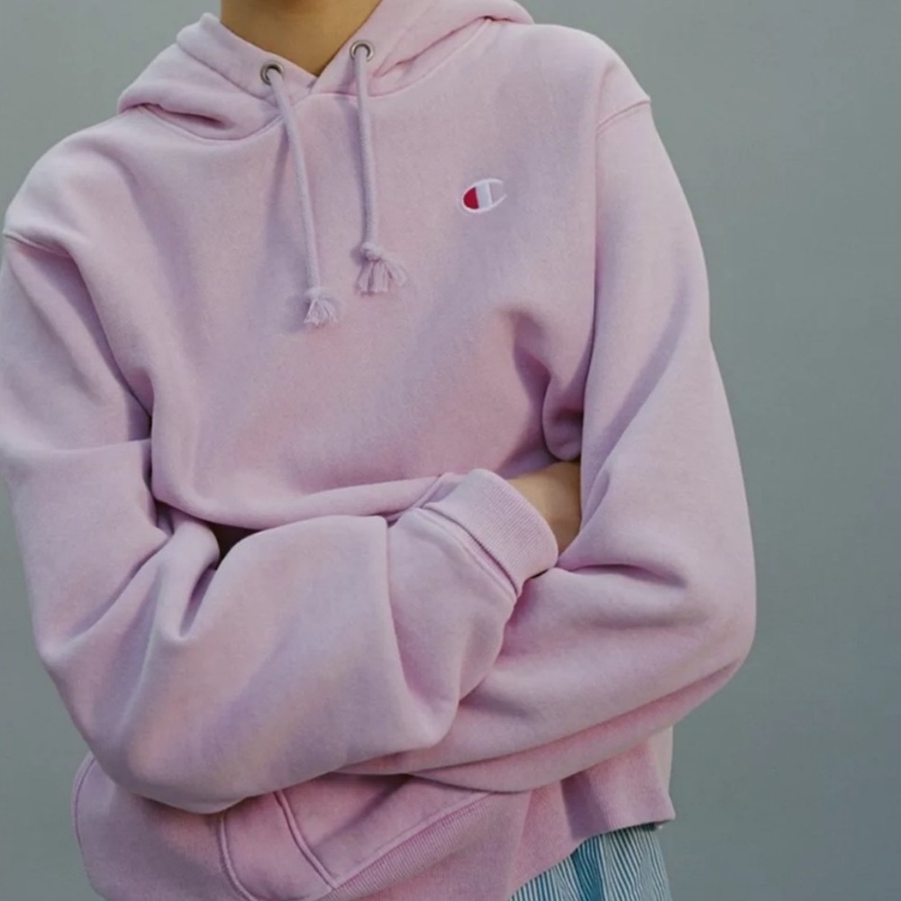 Urban Outfitters Vintage Champion Reverse Weave Mauve Pink Purple Lilac Hoodie